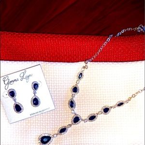 Gemma Layne Sterling Silver Necklace/Earring Set